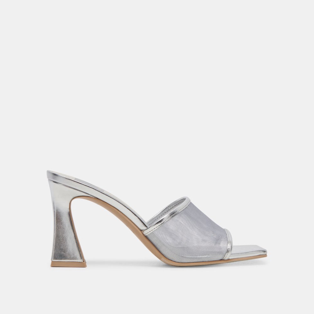 Dolce Vita Narda Heels Silver Mesh