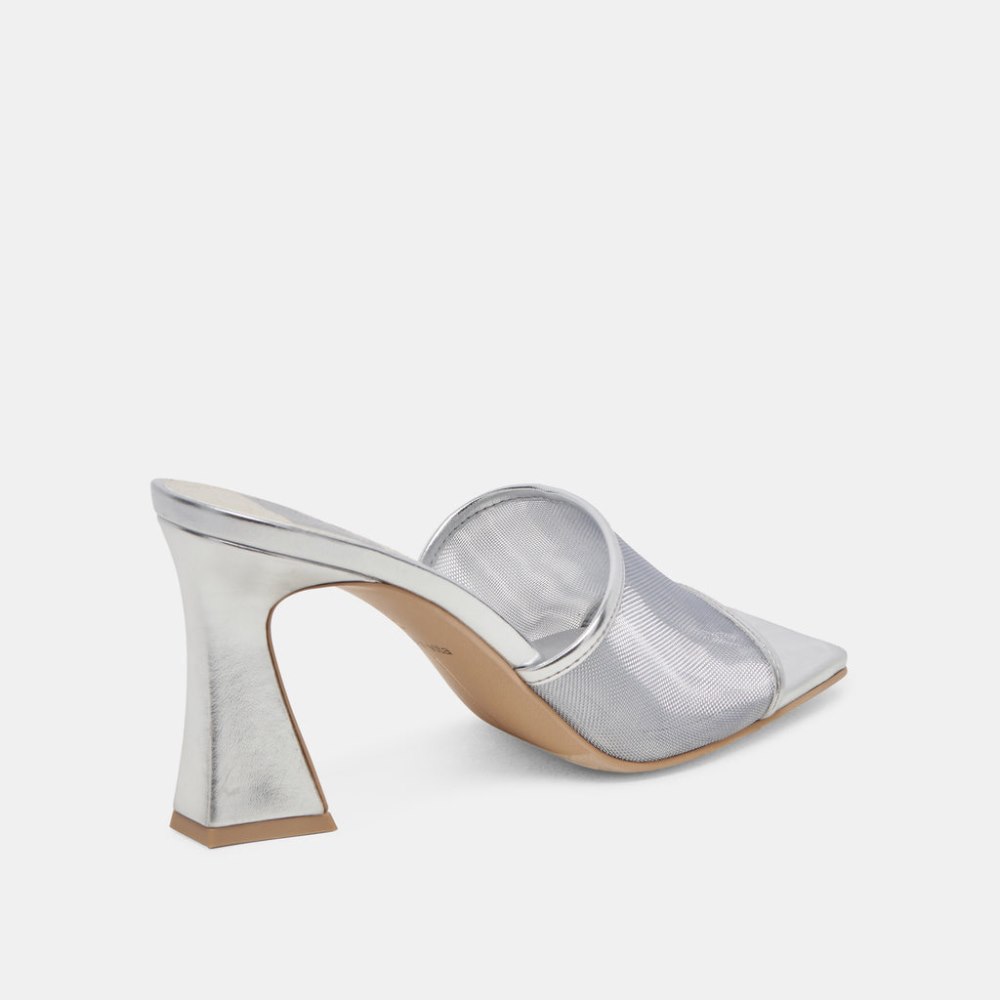 Dolce Vita Narda Heels Silver Mesh