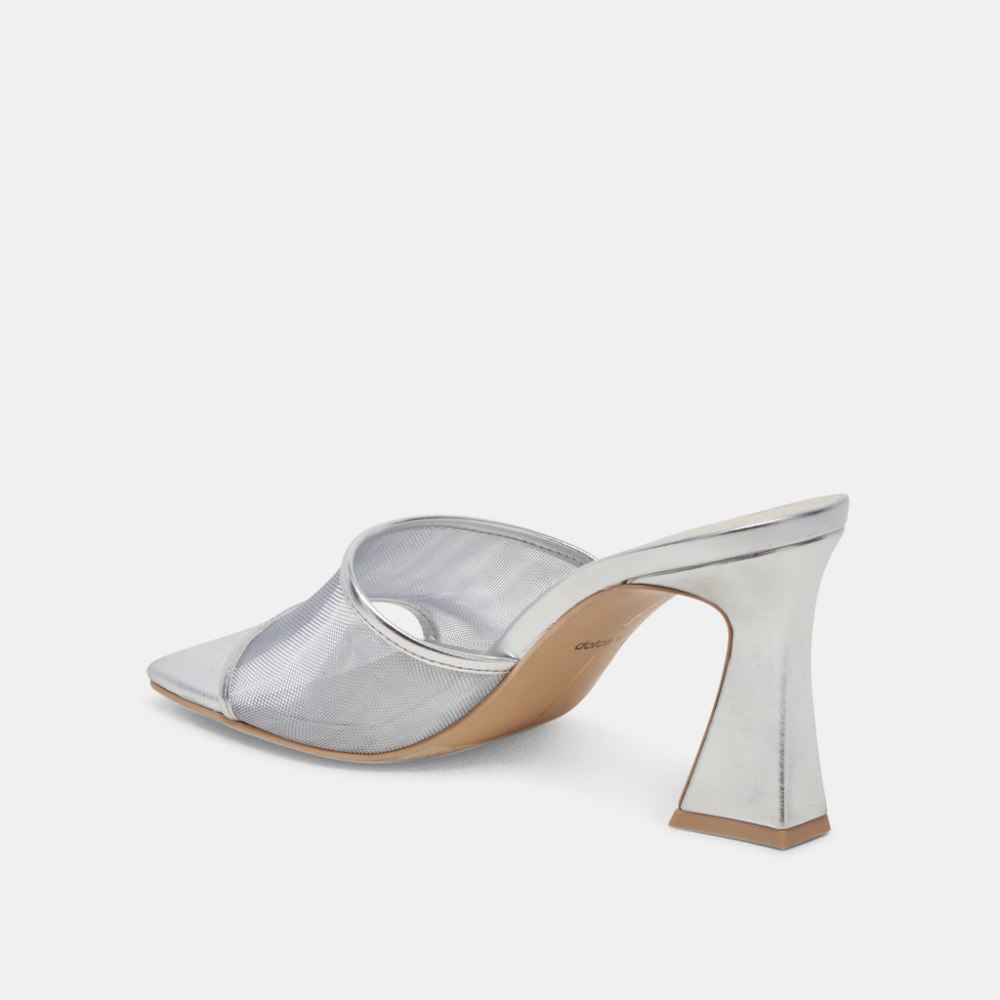 Dolce Vita Narda Heels Silver Mesh