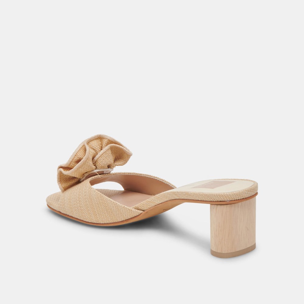 Dolce Vita Darly Heels Natural Raffia