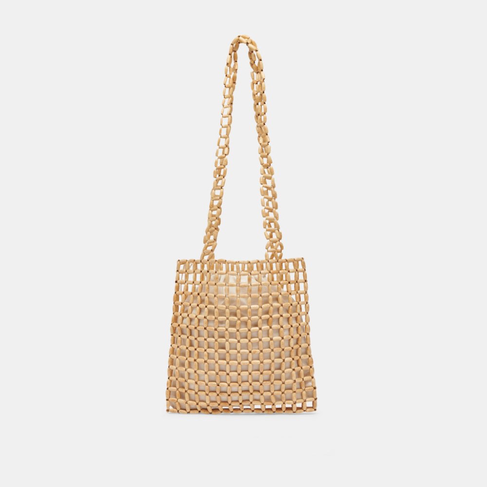 Dolce Vita Hannah Shoulder Bag Natural Wood
