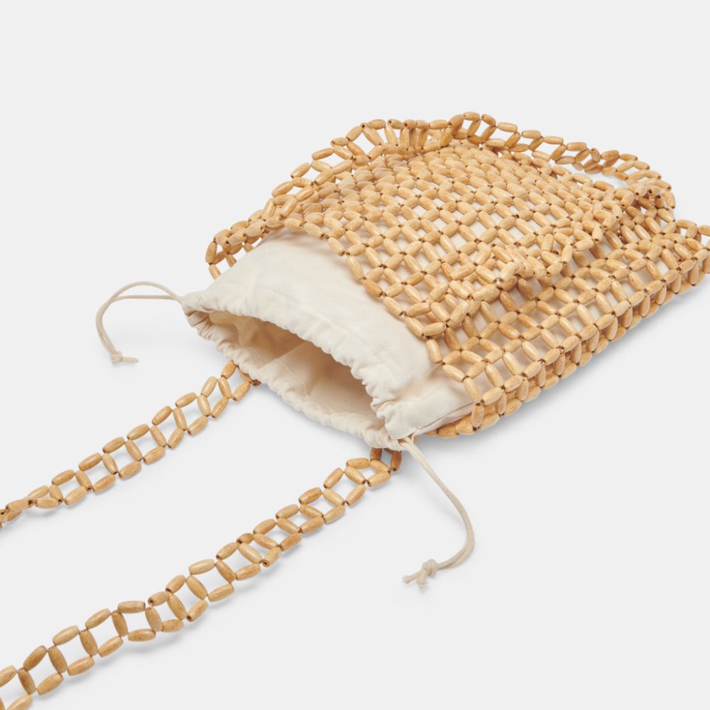 Dolce Vita Hannah Shoulder Bag Natural Wood
