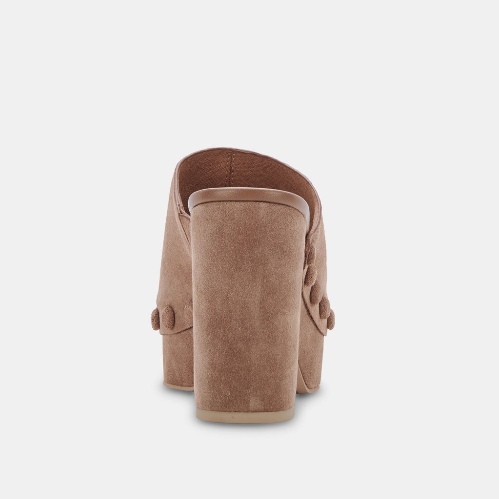 Dolce Vita Emol Heels Mushroom Suede