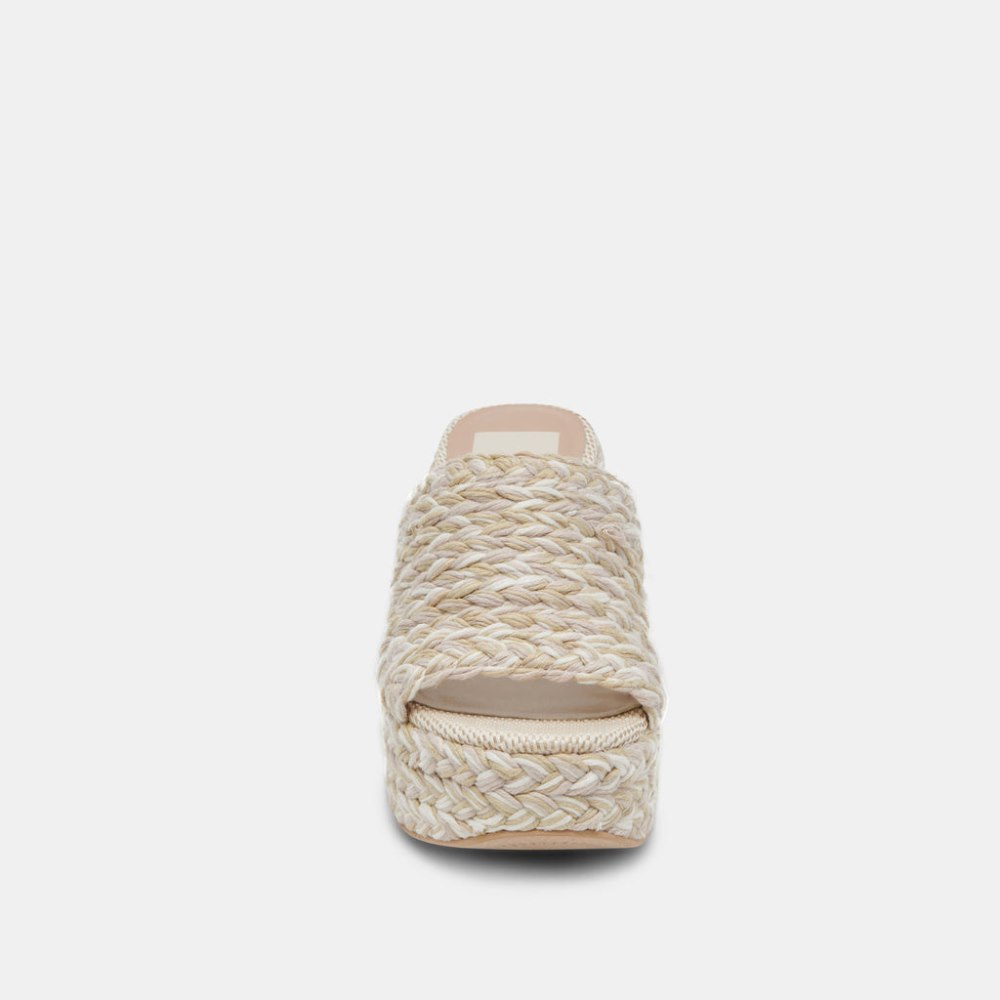 Dolce Vita Lady Heels Ivory Multi Woven