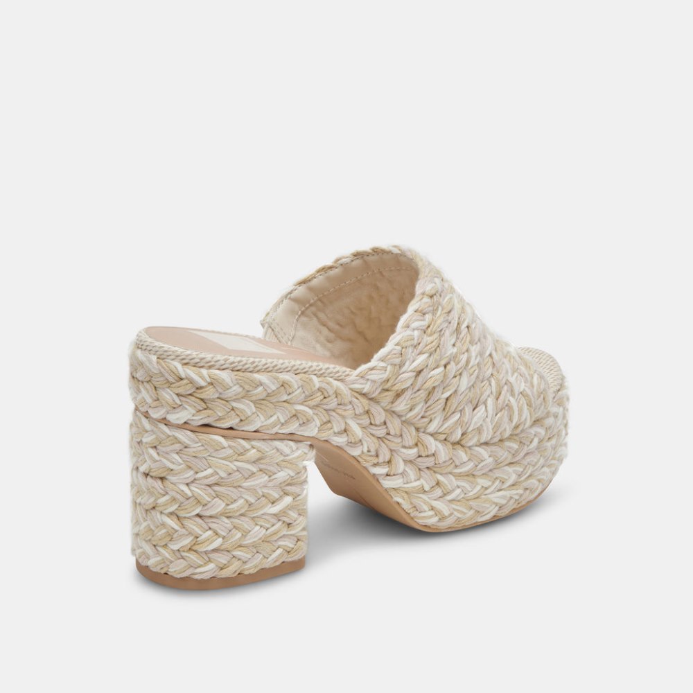 Dolce Vita Lady Heels Ivory Multi Woven