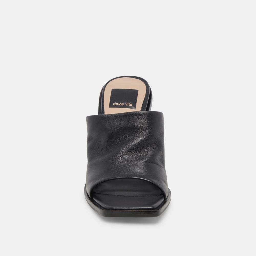 Dolce Vita Gilded Wedges Black Leather