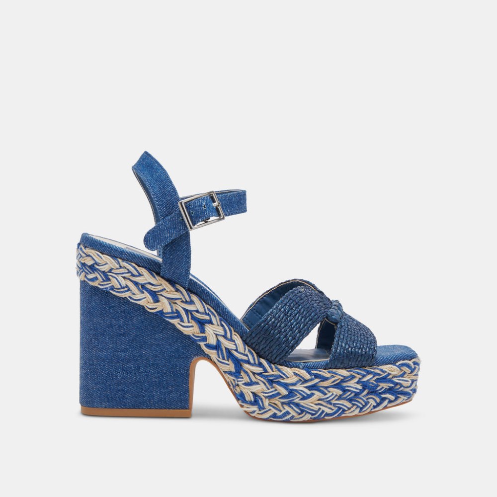 Dolce Vita Cale Heels Blue Denim