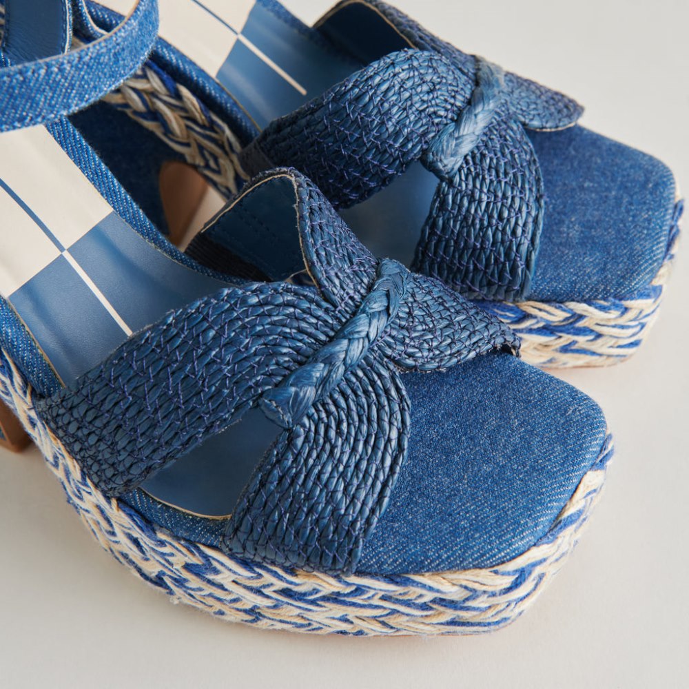 Dolce Vita Cale Heels Blue Denim