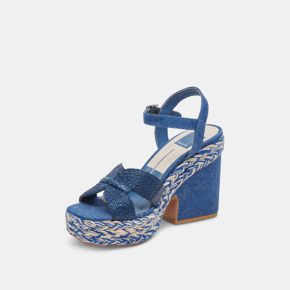 Dolce Vita Cale Heels Blue Denim