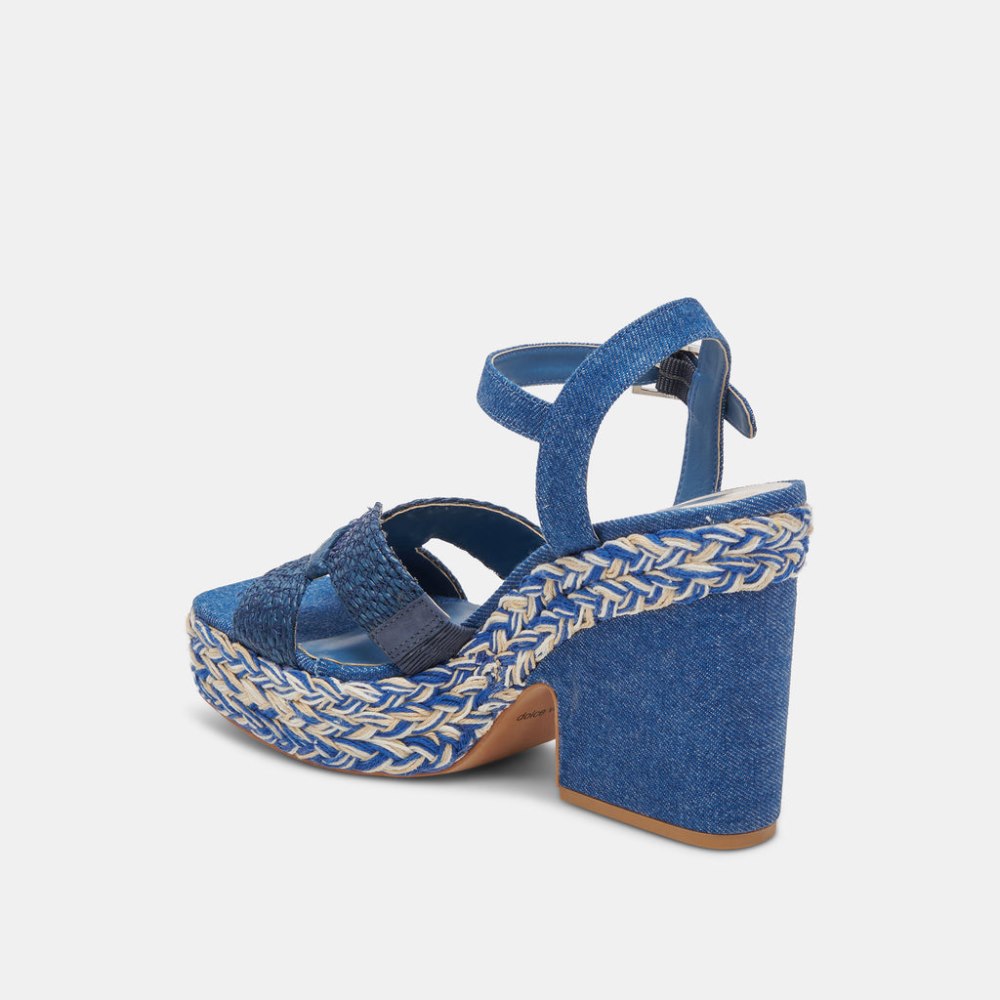 Dolce Vita Cale Heels Blue Denim