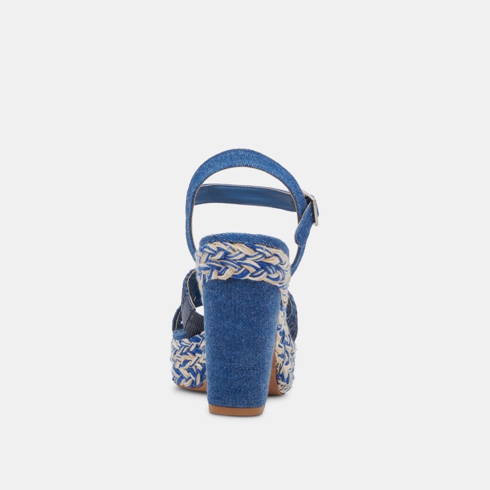 Dolce Vita Cale Heels Blue Denim