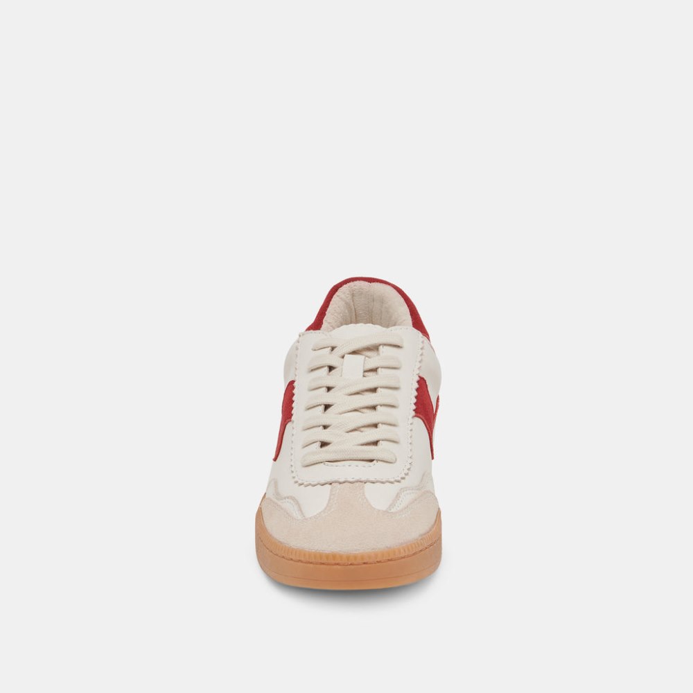 Dolce Vita Notice Sneakers White Red Leather