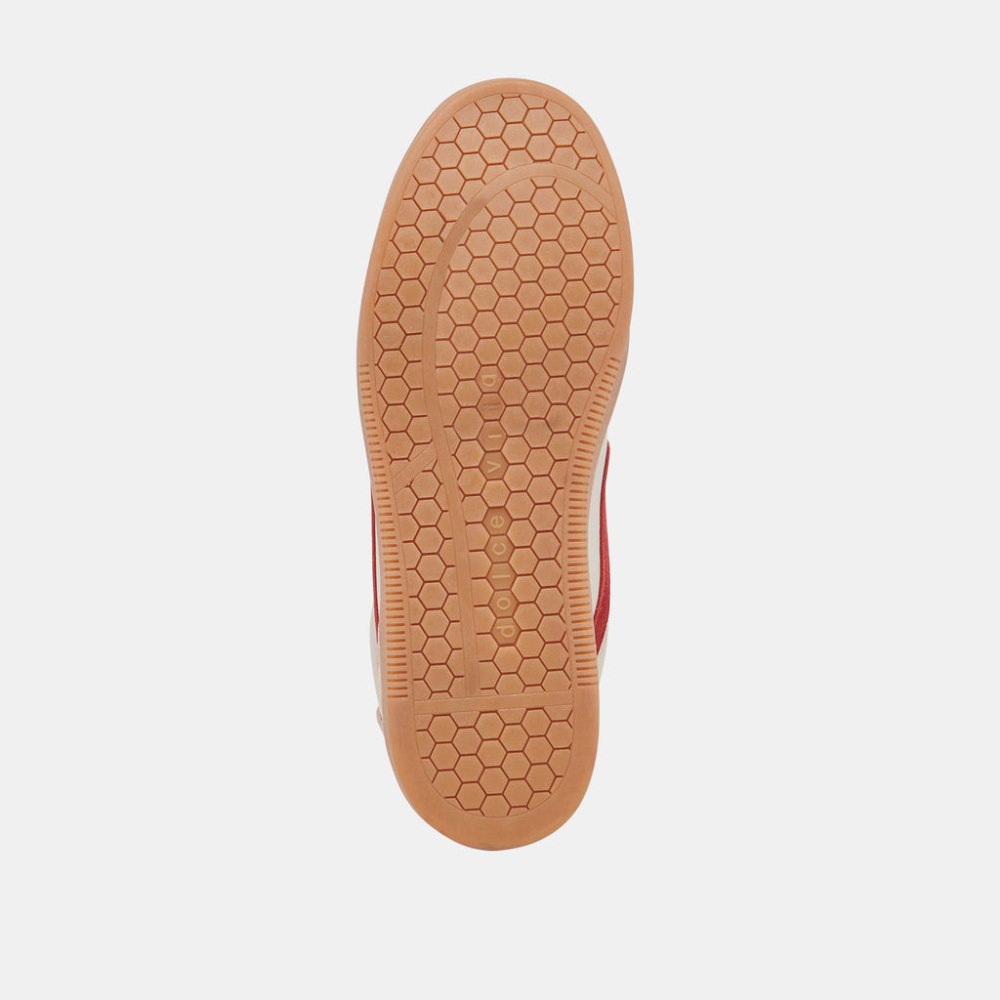 Dolce Vita Notice Sneakers White Red Leather