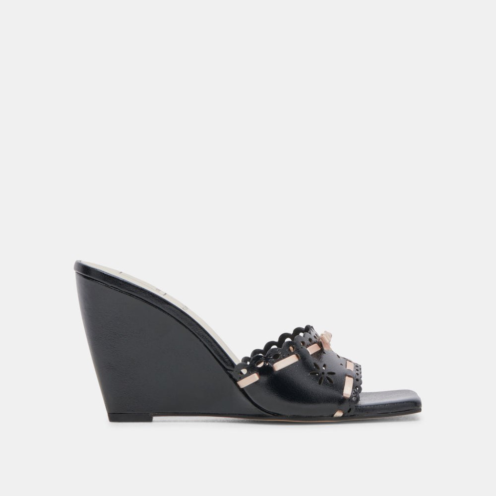 Dolce Vita Madale Wedges Midnight Patent Leather