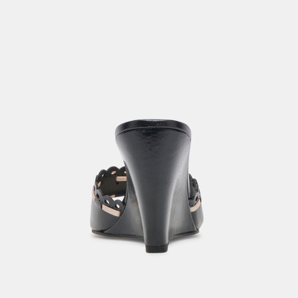 Dolce Vita Madale Wedges Midnight Patent Leather