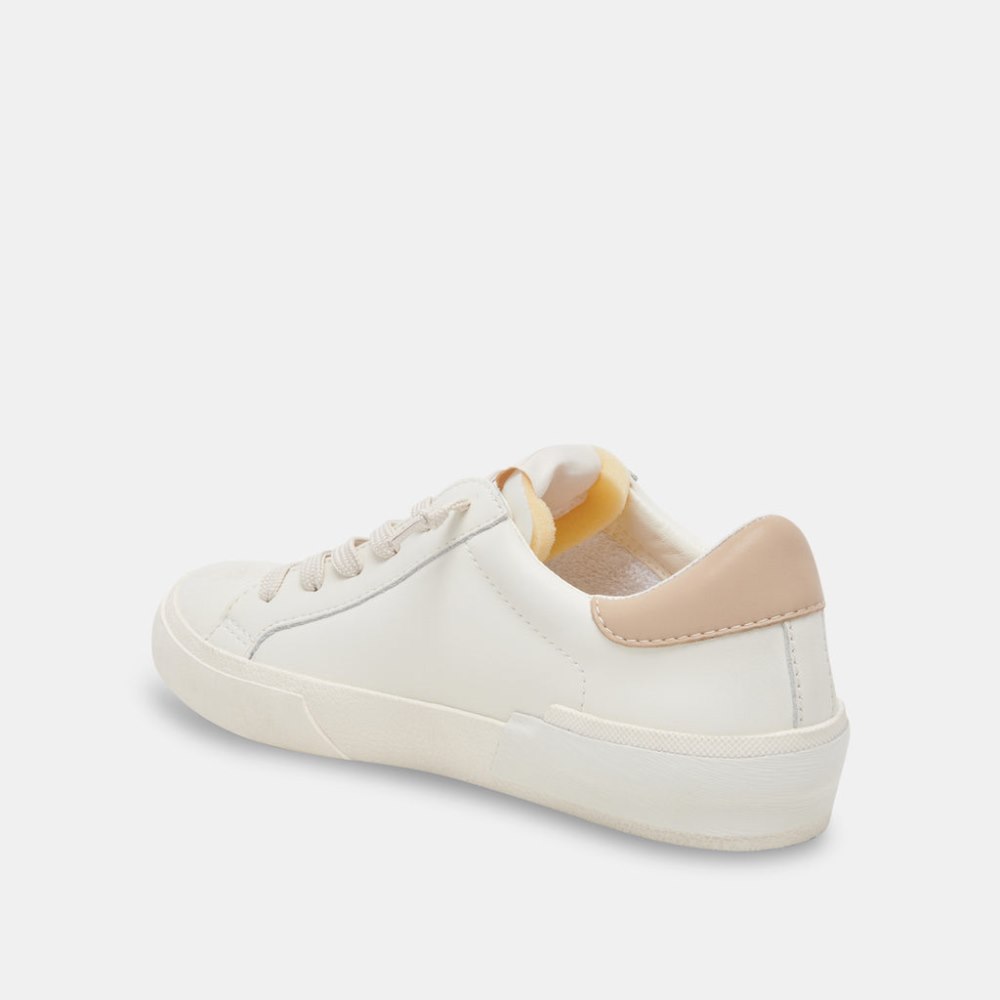 Dolce Vita Zina Foam 360 Sneakers White Dune Recycled Leather