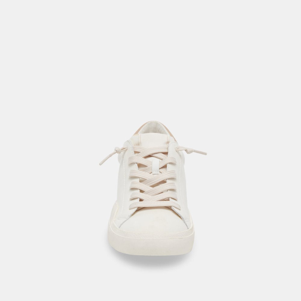 Dolce Vita Zina Foam 360 Sneakers White Dune Recycled Leather