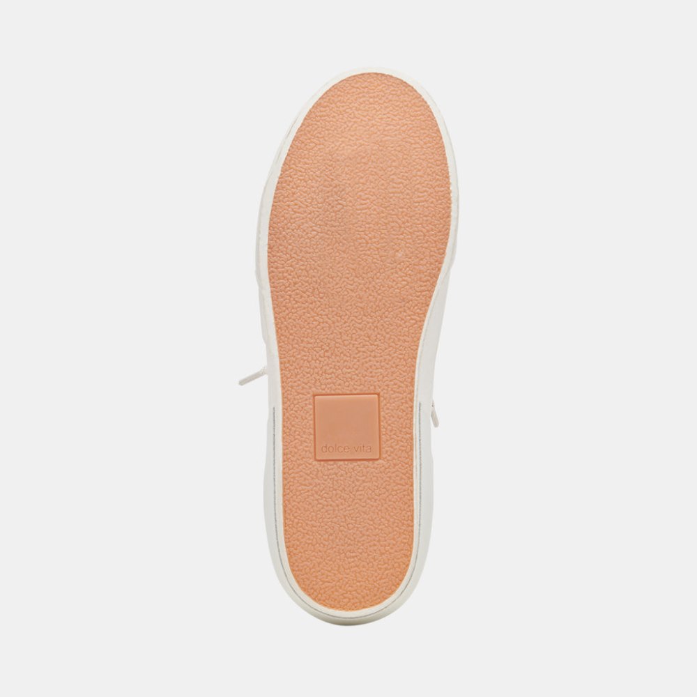 Dolce Vita Zina Foam 360 Sneakers White Dune Recycled Leather