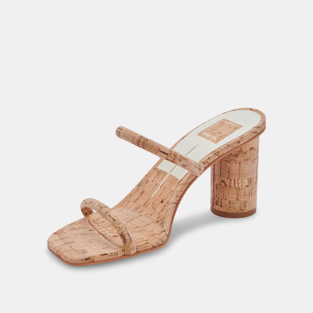 Dolce Vita Noles Heels Natural Cork
