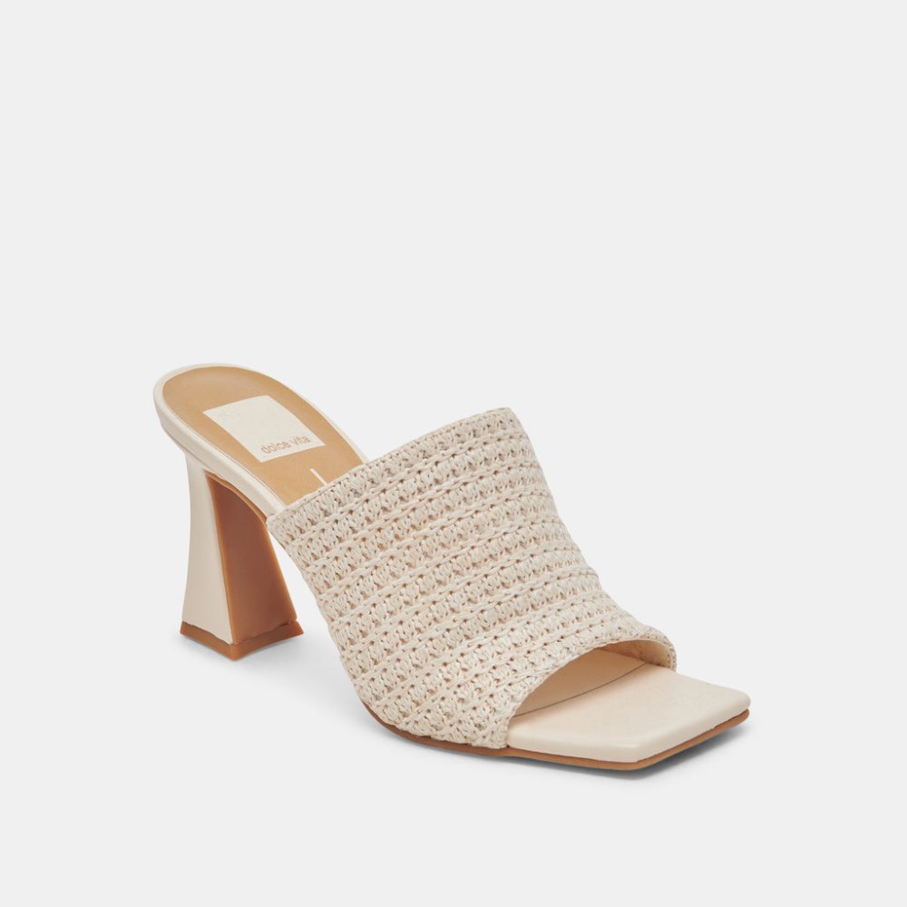Dolce Vita Novis Heels Cream Woven