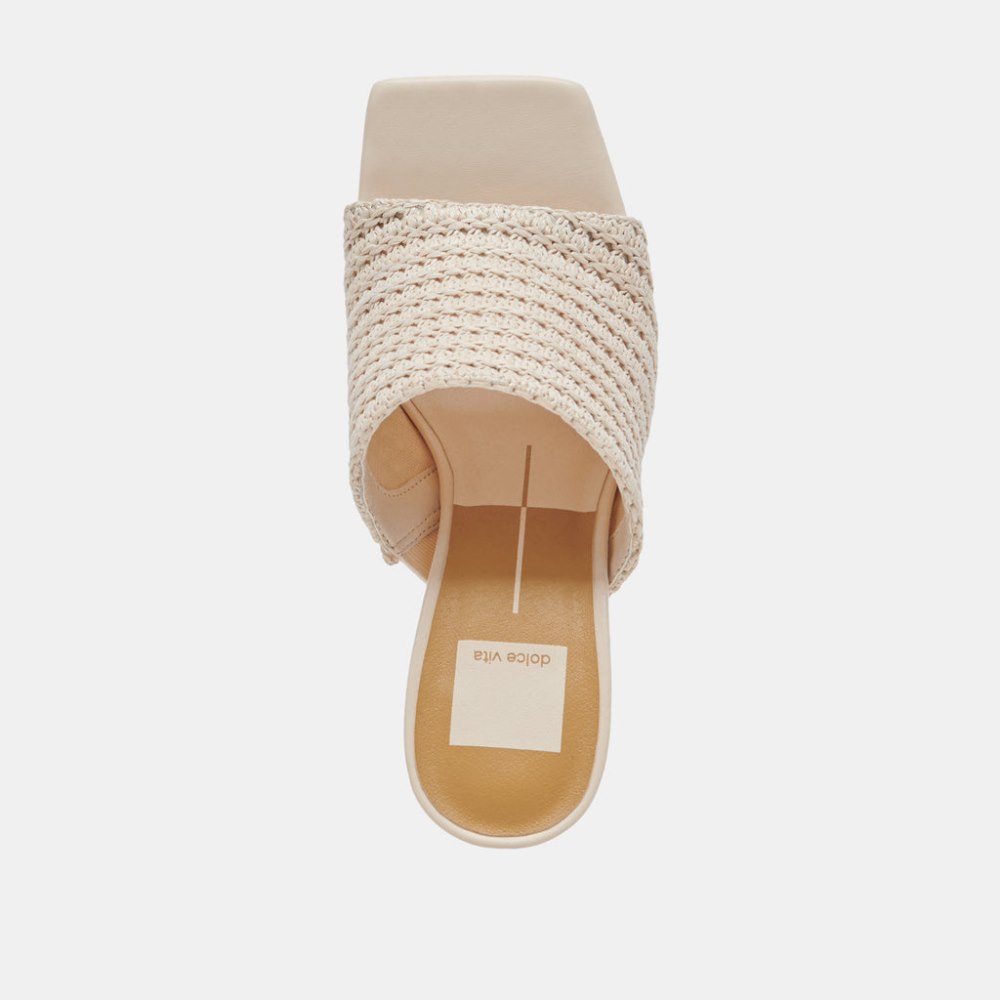 Dolce Vita Novis Heels Cream Woven