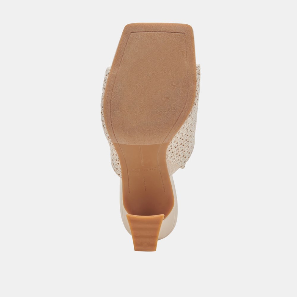 Dolce Vita Novis Heels Cream Woven