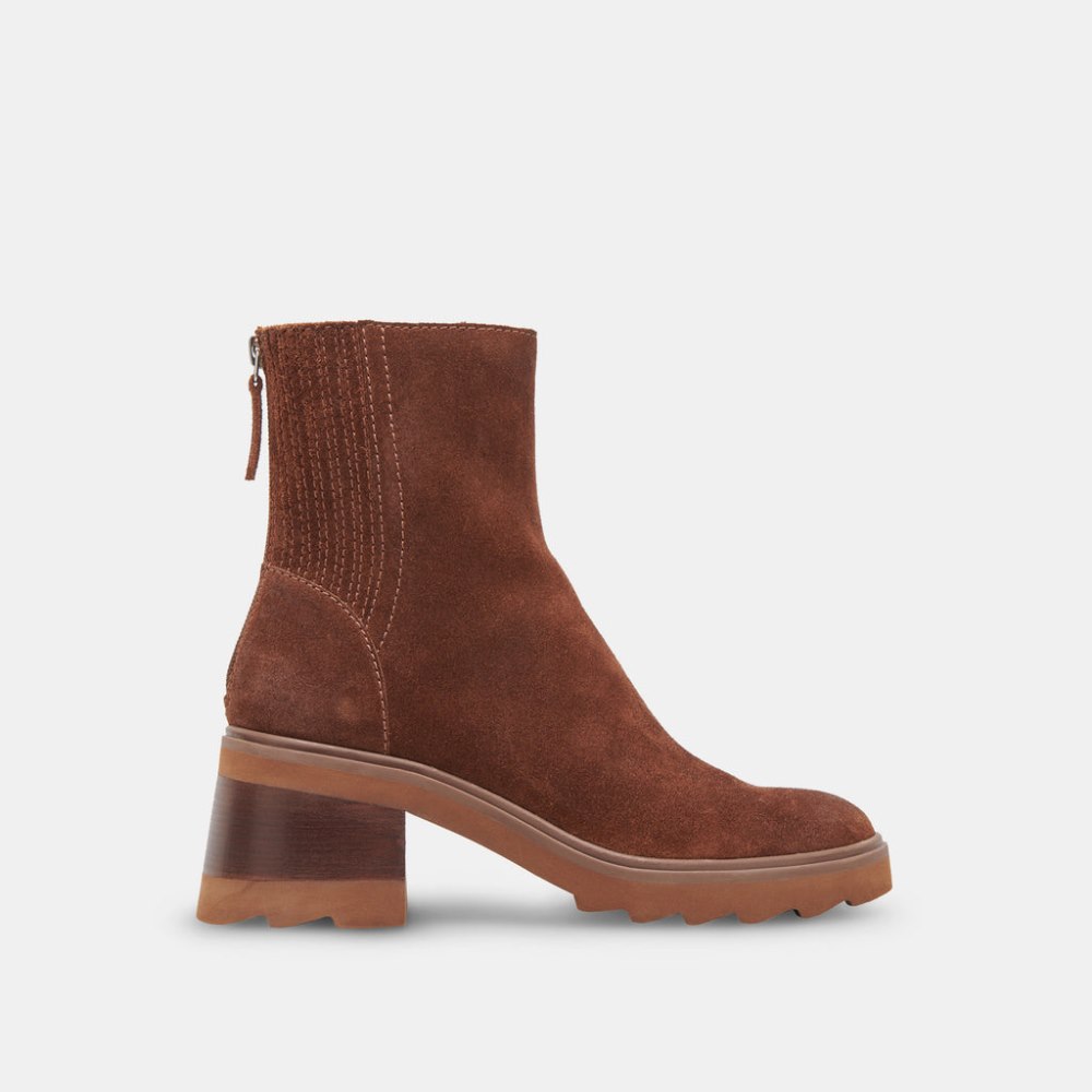 Dolce Vita Martey H2o Wide Boots Cocoa Suede
