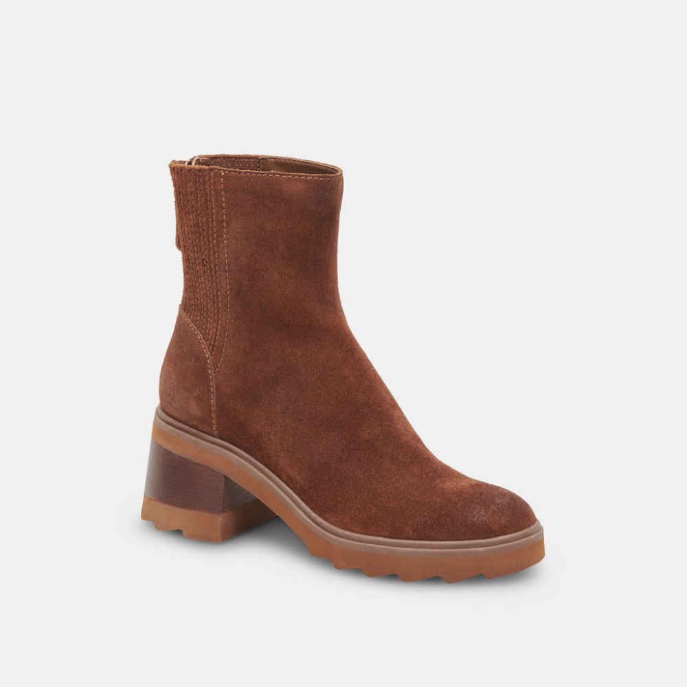 Dolce Vita Martey H2o Wide Boots Cocoa Suede