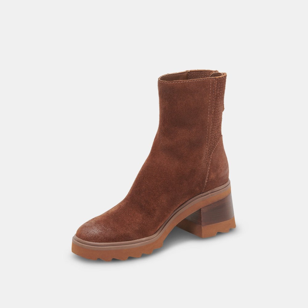 Dolce Vita Martey H2o Wide Boots Cocoa Suede