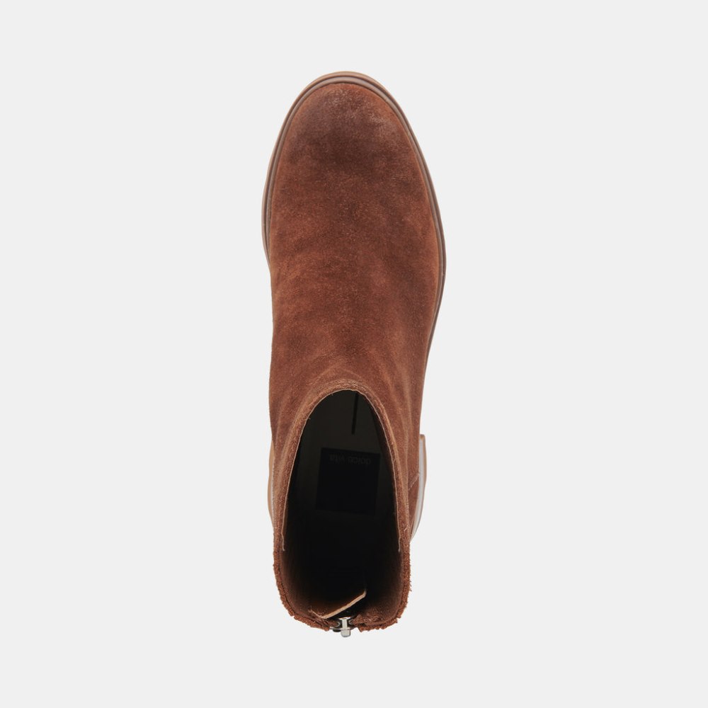 Dolce Vita Martey H2o Wide Boots Cocoa Suede