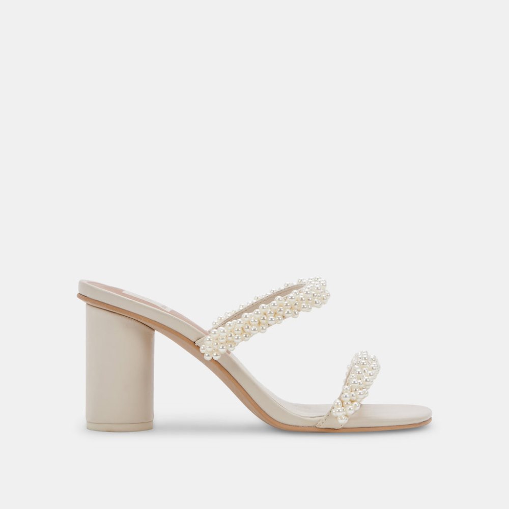 Dolce Vita Noel Heels Vanilla Pearls