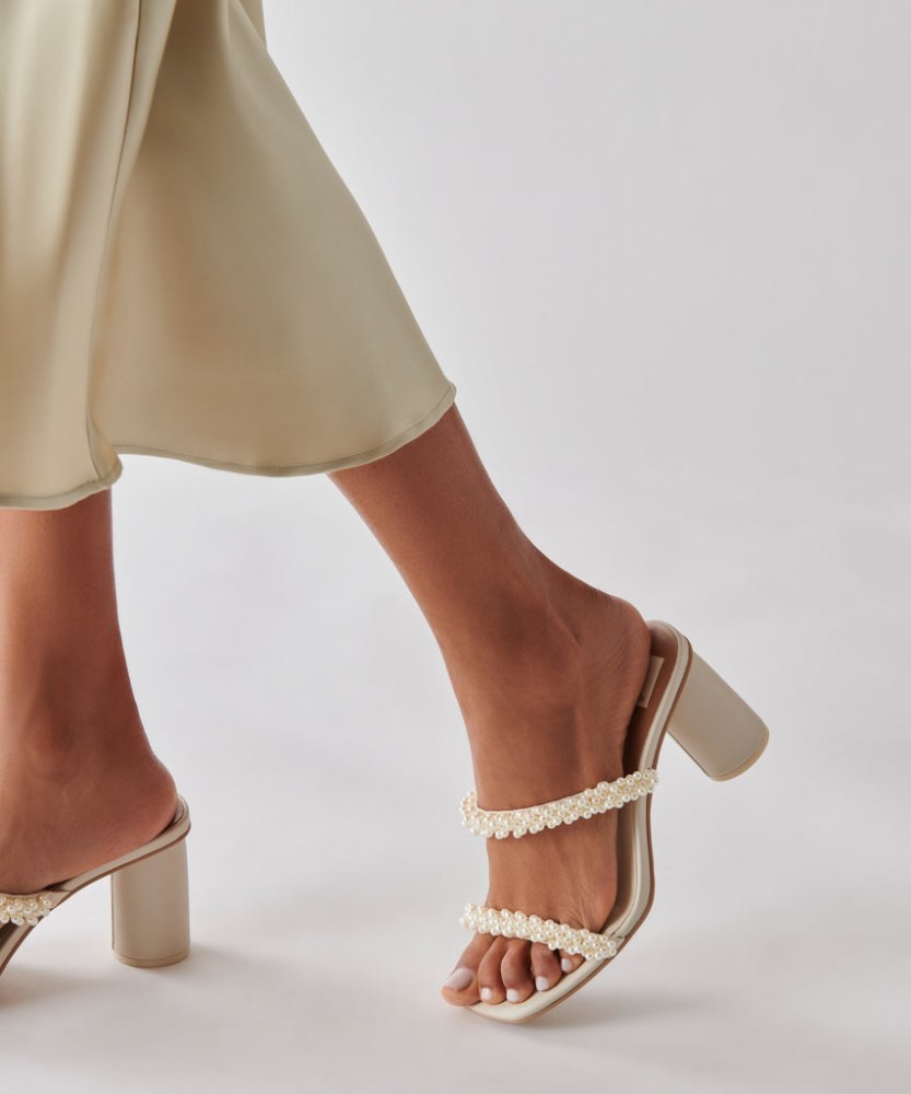 Dolce Vita Noel Heels Vanilla Pearls