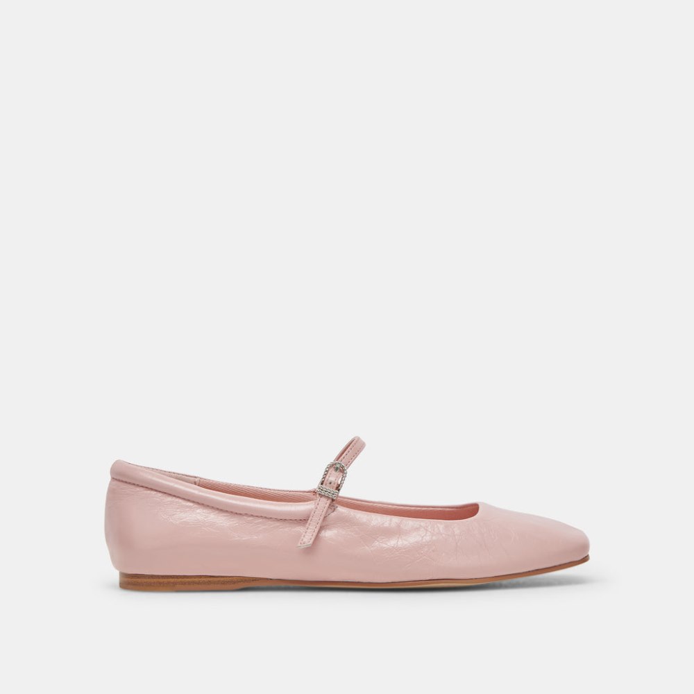 Dolce Vita Reyes Ballet Flats Pink Crinkle Patent