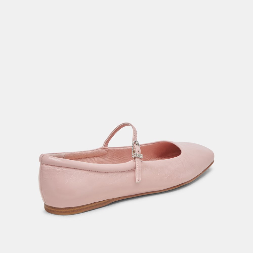 Dolce Vita Reyes Ballet Flats Pink Crinkle Patent