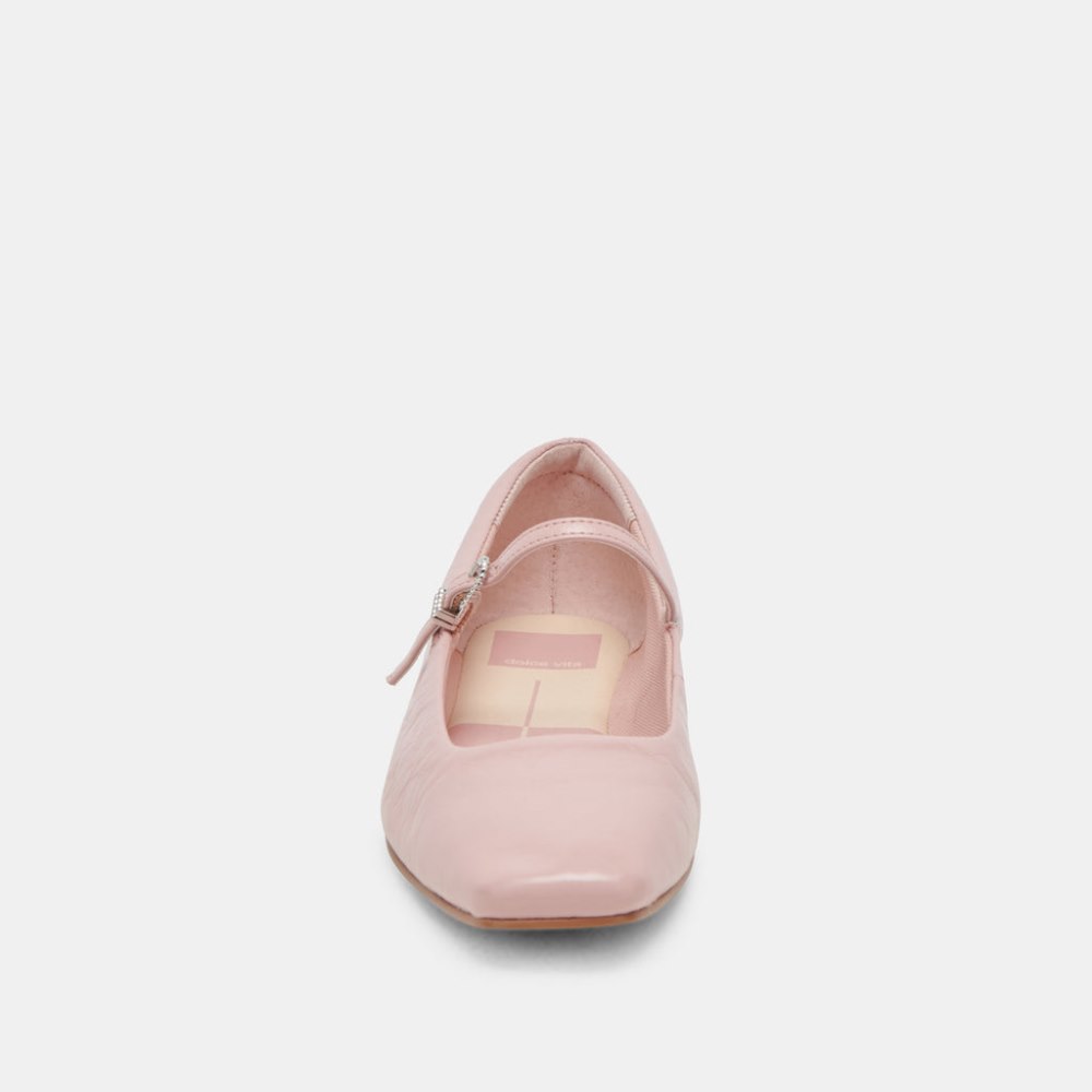 Dolce Vita Reyes Ballet Flats Pink Crinkle Patent