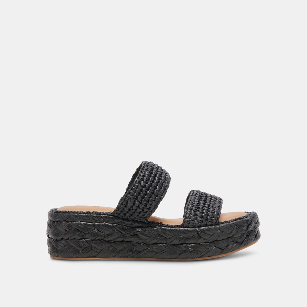 Dolce Vita Corla Sandals Onyx Raffia