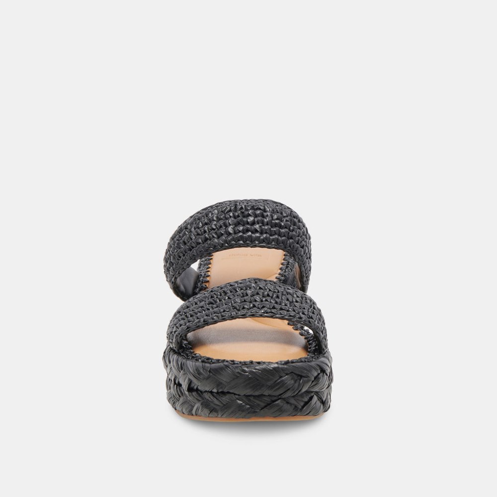 Dolce Vita Corla Sandals Onyx Raffia