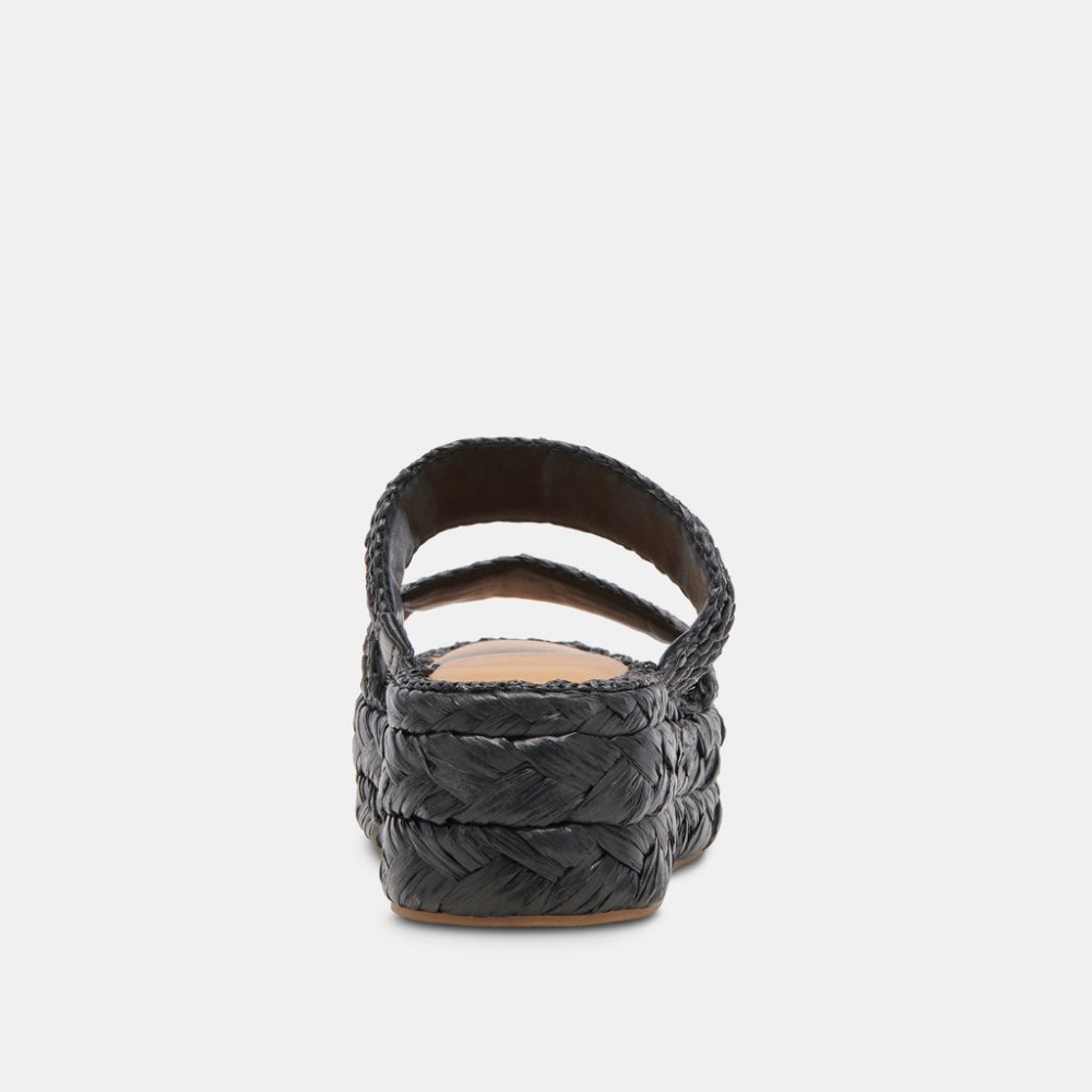 Dolce Vita Corla Sandals Onyx Raffia