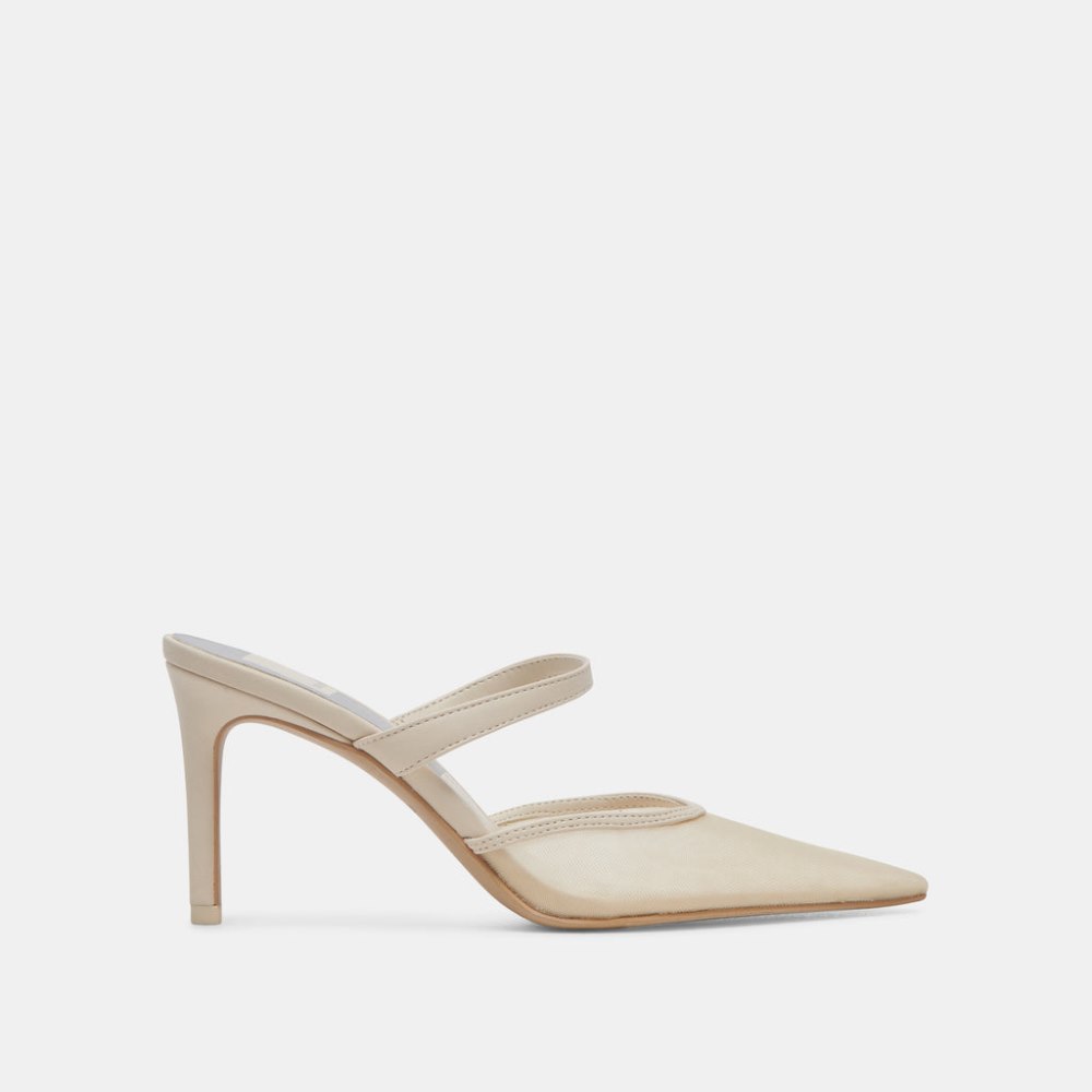 Dolce Vita Katik Heels Ivory Mesh