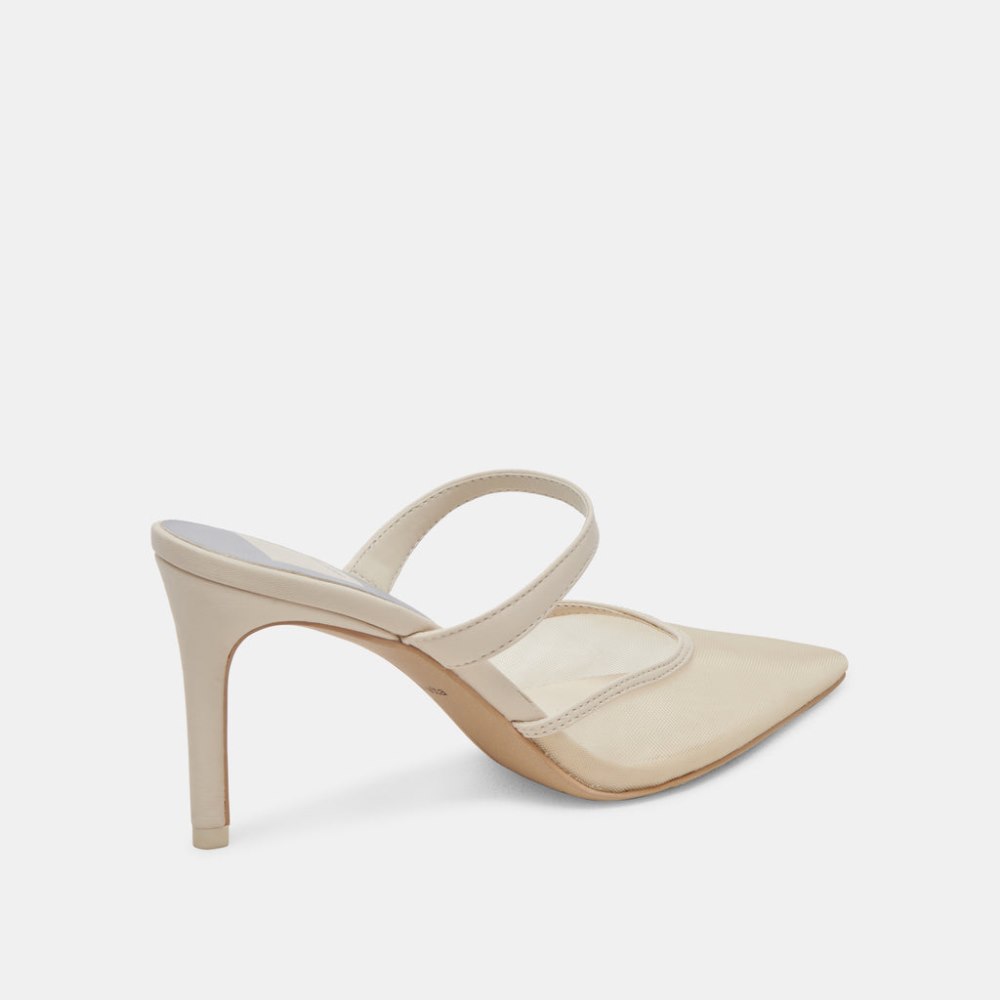 Dolce Vita Katik Heels Ivory Mesh