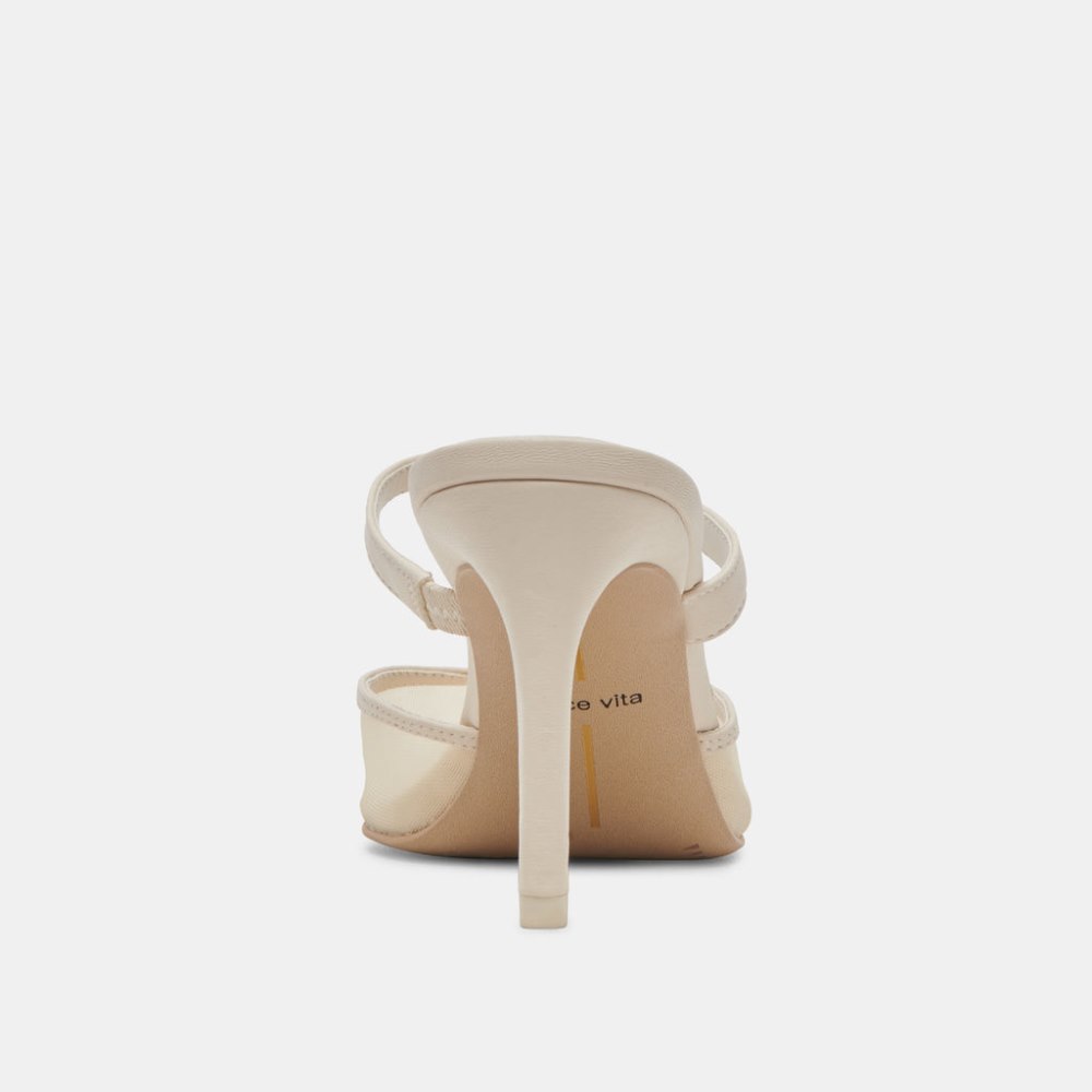 Dolce Vita Katik Heels Ivory Mesh
