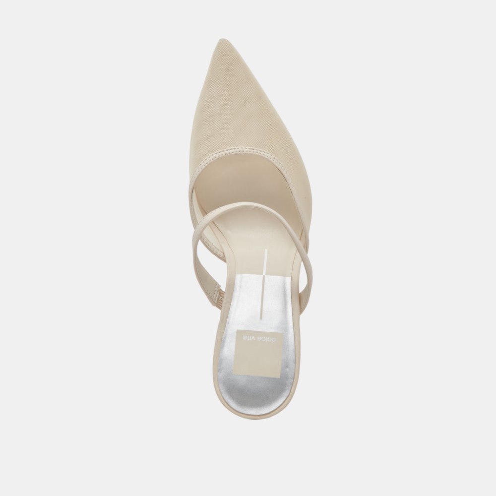 Dolce Vita Katik Heels Ivory Mesh
