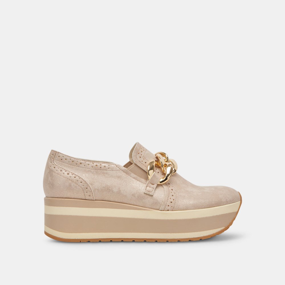 Dolce Vita Jhenee Sneakers Light Gold Nubuck