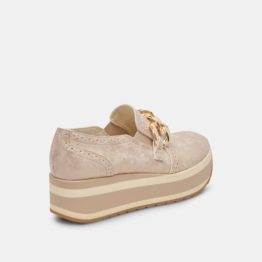 Dolce Vita Jhenee Sneakers Light Gold Nubuck