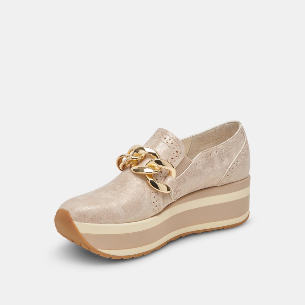 Dolce Vita Jhenee Sneakers Light Gold Nubuck