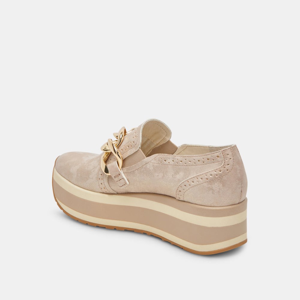 Dolce Vita Jhenee Sneakers Light Gold Nubuck