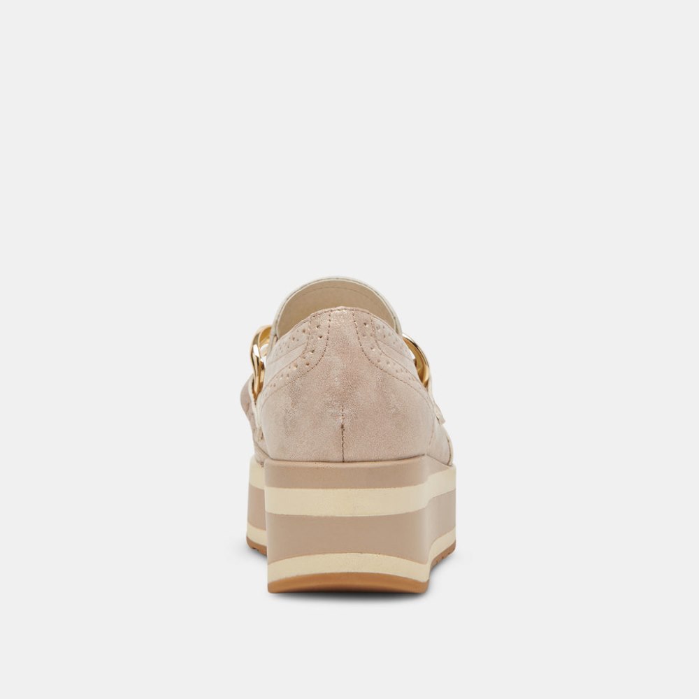Dolce Vita Jhenee Sneakers Light Gold Nubuck