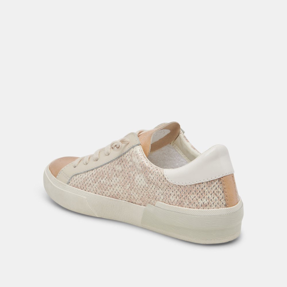 Dolce Vita Zina Sneakers Sand Embossed Leather