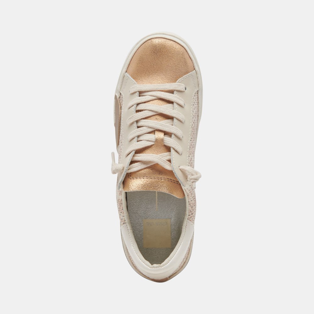 Dolce Vita Zina Sneakers Sand Embossed Leather