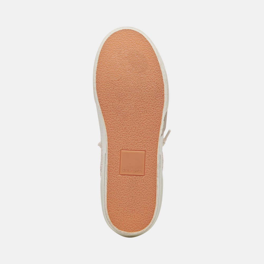 Dolce Vita Zina Sneakers Sand Embossed Leather
